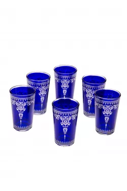 6x Orient Teeglas Andalous blau - 6er SET