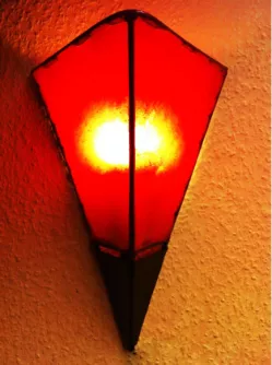 Marokkanische Wandlampe Marwa Rot