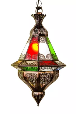 Orientalische Lampe Pendelleuchte Bunt Abdi 60cm