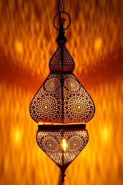 Orientalische Lampe Hängeleuchte Idal Kupfer