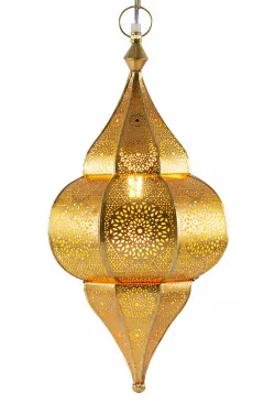 Orientalische Lampe Hängelampe Lunar Gold