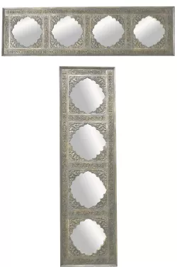 Orientalische Spiegel Flurspiegel Haliz Grau - 180cm -