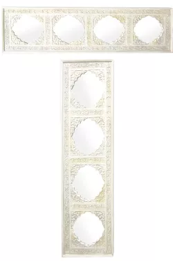 Orientalische Spiegel Flurspiegel Haliz Weiss - 180cm -