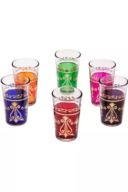 6x Teegläser Arab (verschiedene farben)