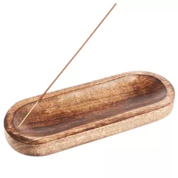 Schale Räucherstäbchenhalter aus Holz Tahir