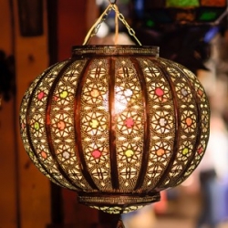Orientalische Marokkanische Laterne Lampe Hängeleuchte Deckenleuchte Orient Glas 