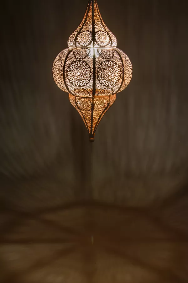 Marrakesch Orient & Mediterran Interior Deckenleuchte Orientalische Lampe  Pendelleuchte Lunar 40cm