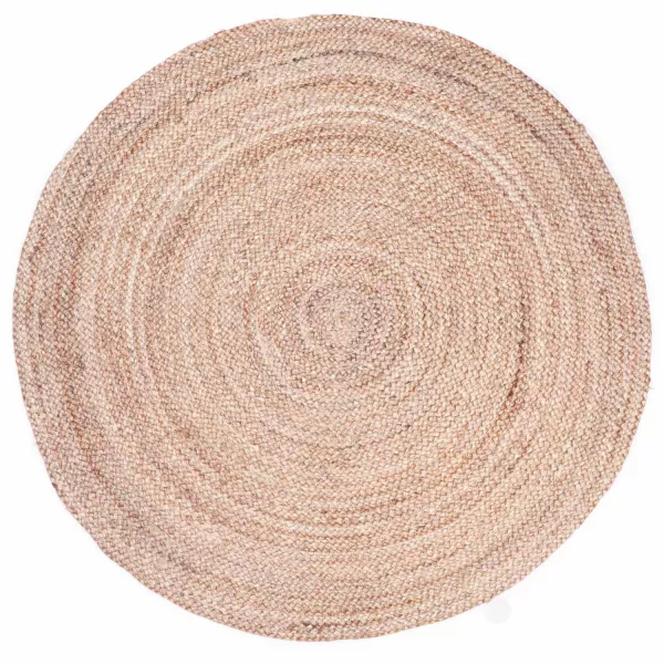 Runder Teppich aus Jute geflochten Abril 100cm | Orientalische Teppiche