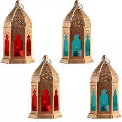 Set of 4 Oriental Lantern Decoration Geda
