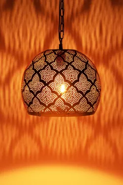 II.Choice Oriental ceiling lamp Rayhana - silver colored -BWARE 