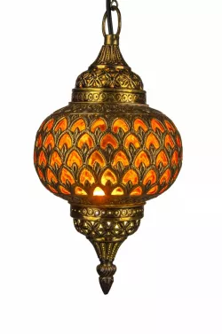 II.Choice Oriental ceiling lamp Adla orange 38cm -BWARE 