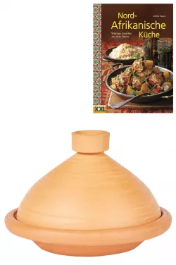 Tagine Tajin Tontopf zum Kochen Tajine kaufen handgetöpfert aus Marrakesch Marokkanische Tajine 30cm Schmortopf für 4-5 Personen Handmade aus Marokko original aus Marokko Gartopf glasiert
