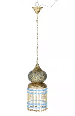 Oriental hanging lamp Gahdir Blue