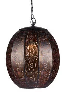 Oriental Pendant Lamp Konoos Black
