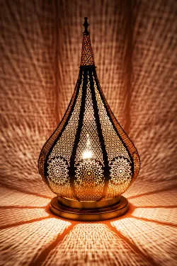 II.Choice Oriental Table Lamp Kais - Gold -BWARE