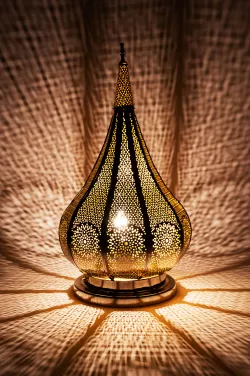 II.Choice Oriental Table Lamp Kais - Silver -BWARE