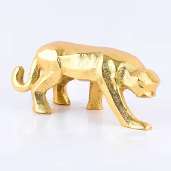 Animal Figurine Table Decoration Jaguar Gold