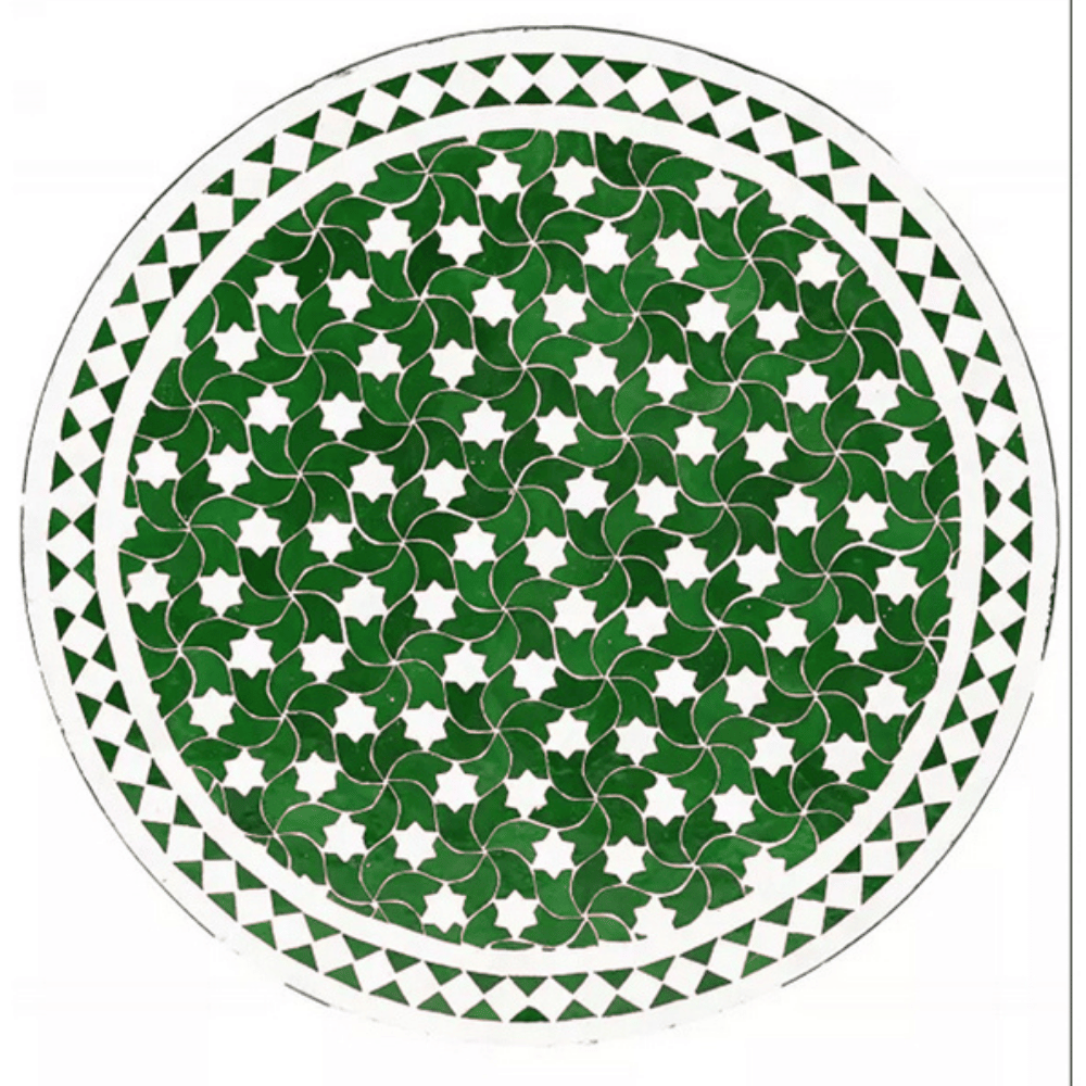 Marokkanische Mosaikplatte Estrella Gr&u box