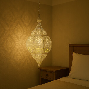 Hängeleuchte Layan Weiß 40cm | Orientalische...