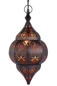 Hängeleuchte Layan Schwarz 40cm | Orientalische...