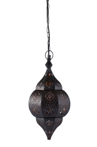 Hängeleuchte Layan Schwarz 40cm | Orientalische...