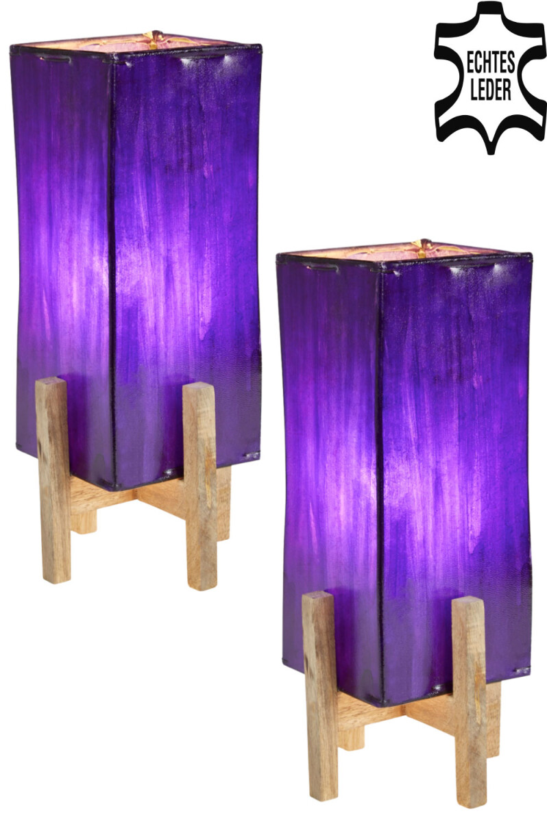 2er Set Orientalische Lederlampe Janka L box