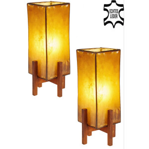 2er SET Janka Braun mit dunkelbraunem Gestell