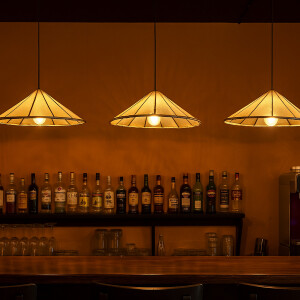 Küchenlampe Mian Beige 30cm | Henna Lederlampe Orientalisch