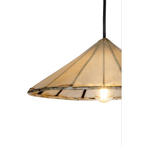Küchenlampe Mian Beige 30cm | Henna Lederlampe Orientalisch