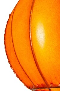 Moderne Esstischlampe Mailin Orange | Leder & Eisen handgefertigt