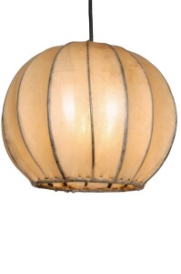 Moderne Esstischlampe Mailin Beige | Leder & Eisen...