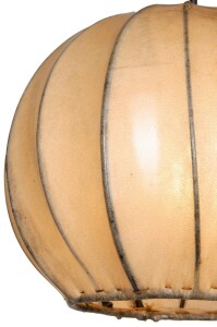 Moderne Esstischlampe Mailin Beige | Leder & Eisen handgefertigt