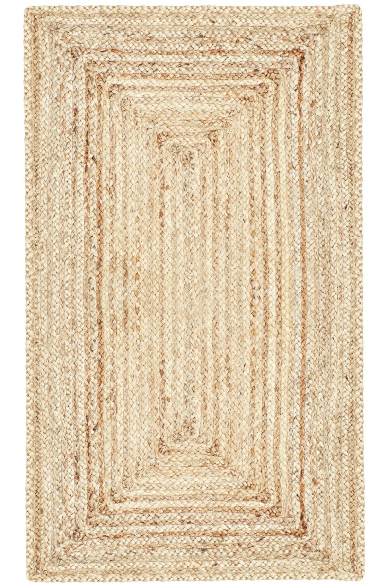 Jute Teppich Nora handgemacht aus Baumwo box