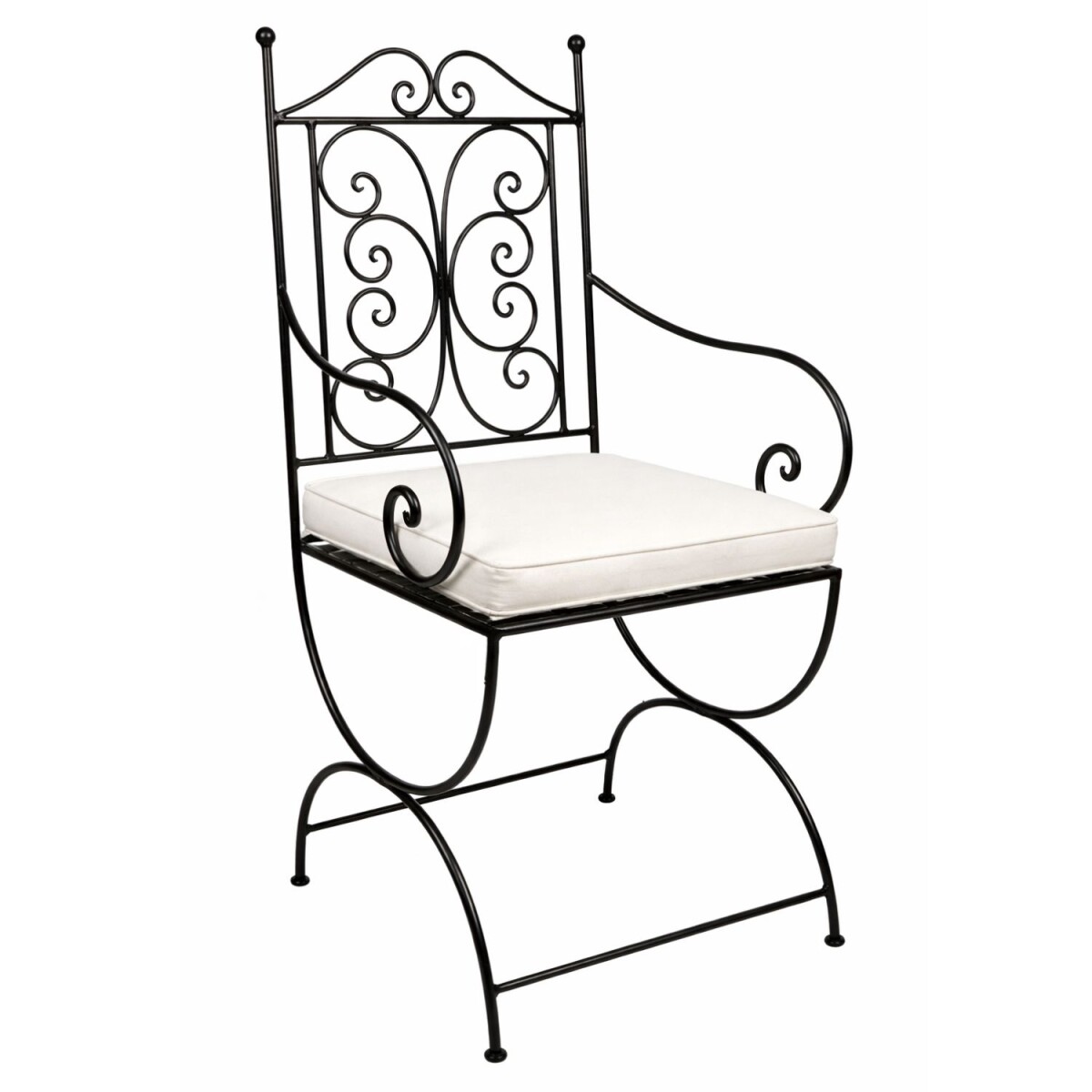 Eisenstuhl Stuhl Murcia handgeschmiedet | Gartenstuhl Medite