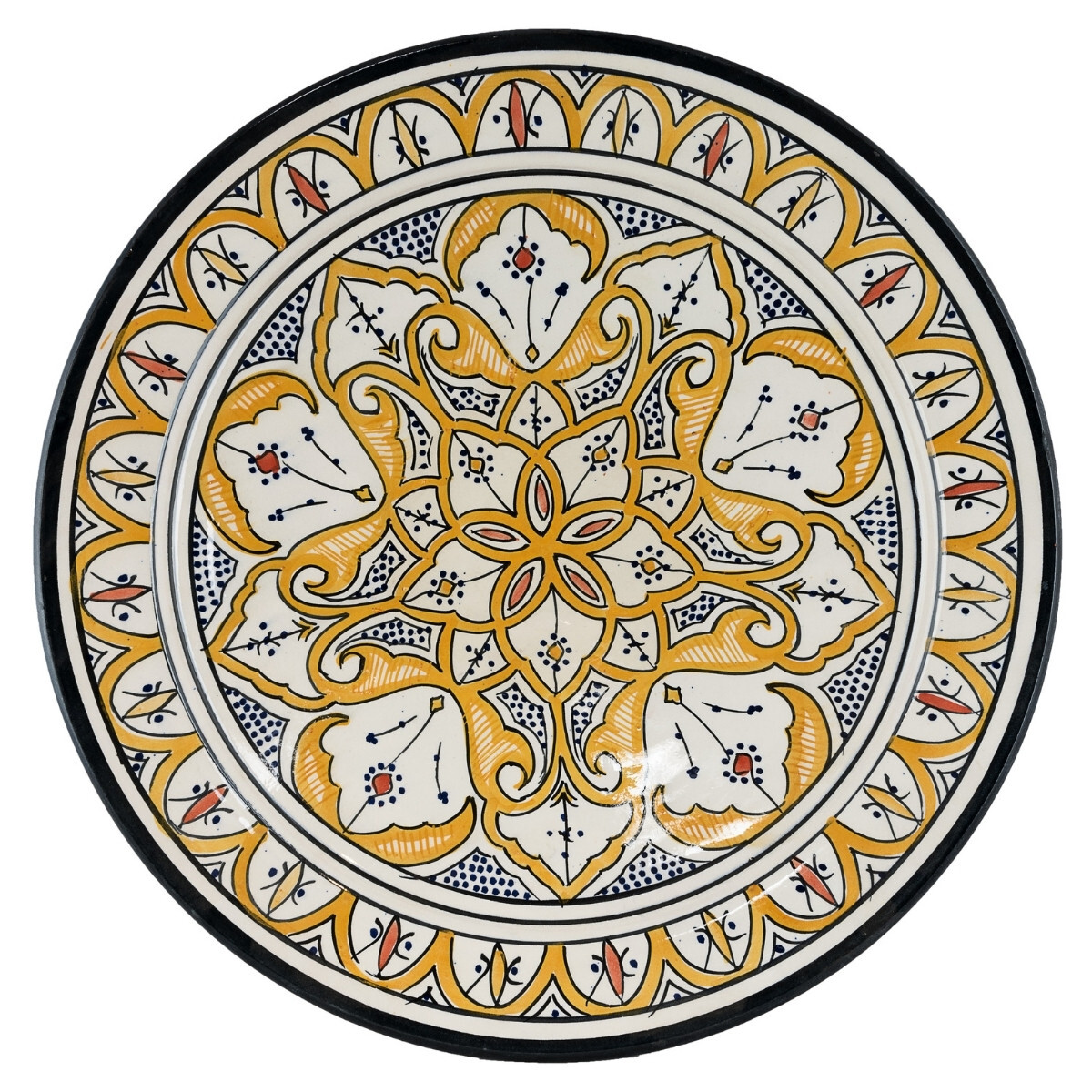 Orientalischer Keramikteller Amber bunt  box