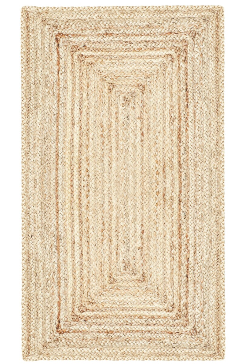 Jute-Läufer Nora handgefertigt aus Jute in Natur-Beige 