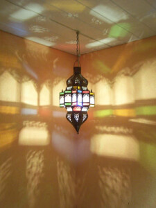 Hängeleuchte Alia Multi 50cm | Mediterrane Pendelleuchte Glas Metall