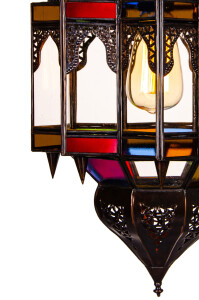 Hängeleuchte Alia Multi 50cm | Mediterrane Pendelleuchte Glas Metall