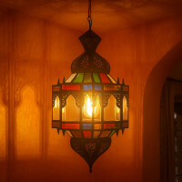 Hängeleuchte Alia Multi 50cm | Mediterrane Pendelleuchte Glas Metall