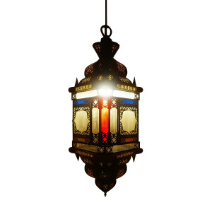 Deckenlampe Ayam Bunt 70cm | Marokkanische...