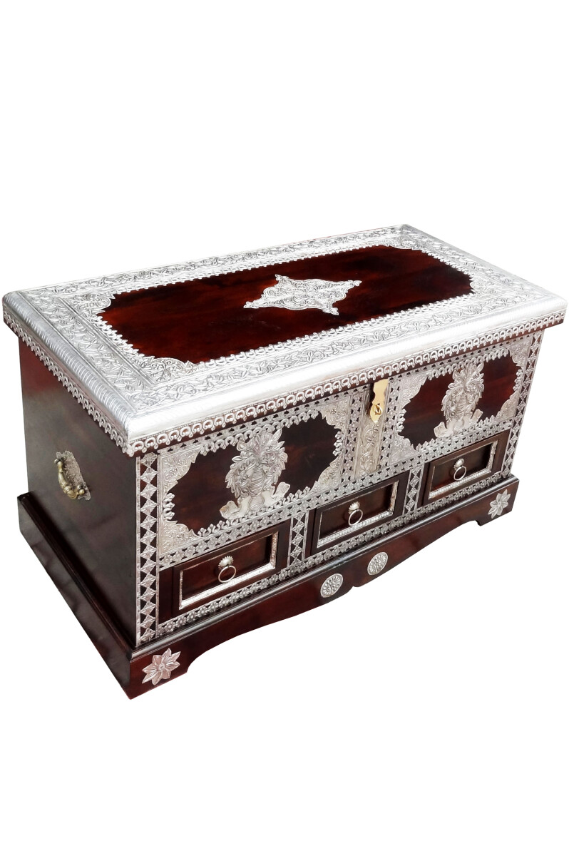 Indischer Truhentisch Sudhir - 90cm box