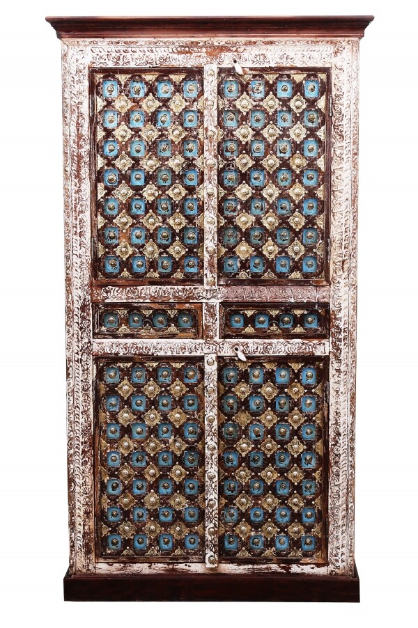 Vintage Schrank Dielenschrank antik Billur - 2 - 185cm