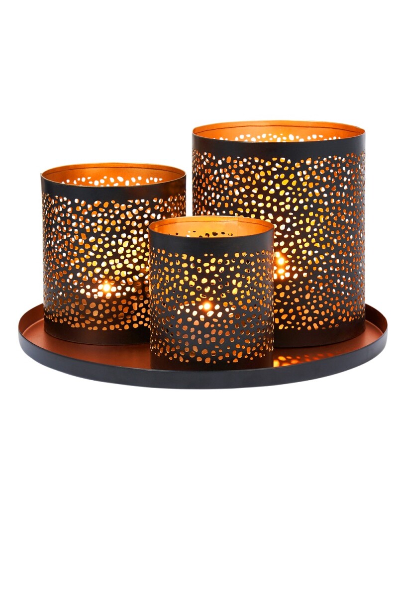 Orientalisches Windlicht-Set -4- modern  box