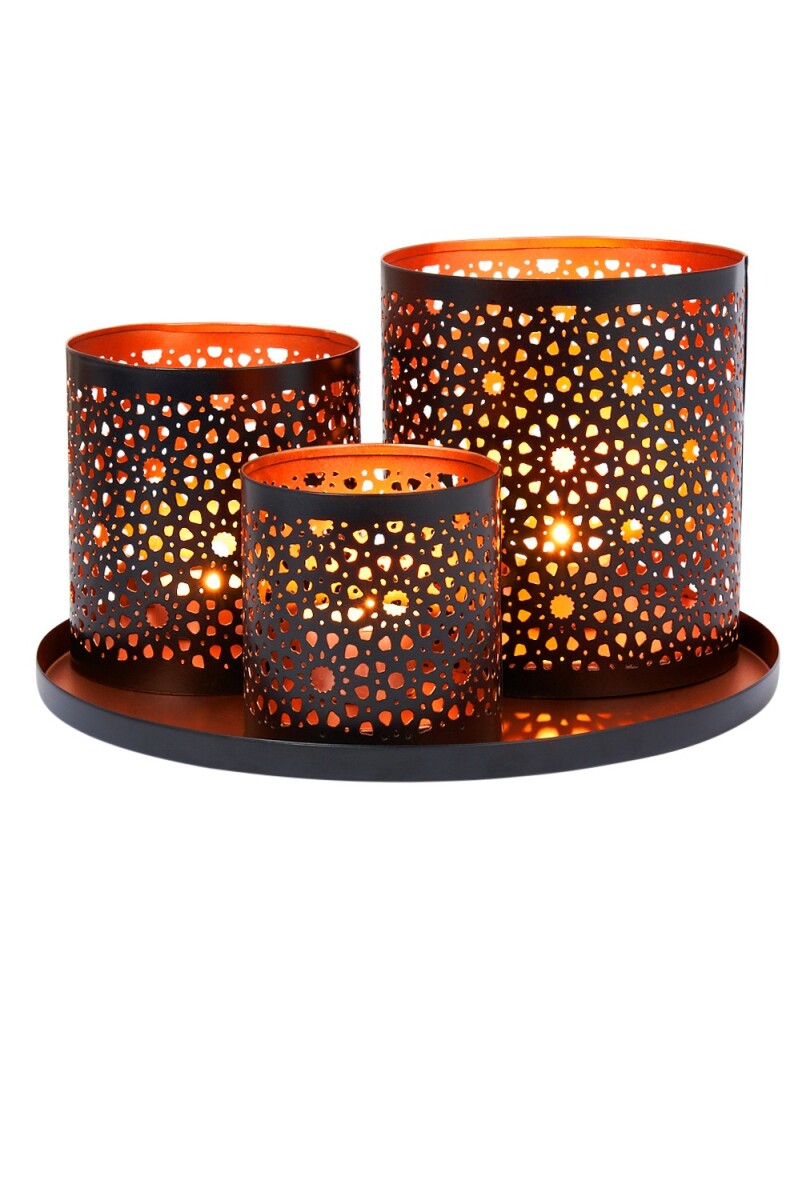 Orientalisches Windlicht-Set -5- modern  box