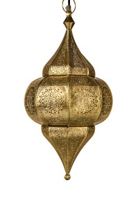 Orientalische Indische Lampe Deckenlampe Malha Gold