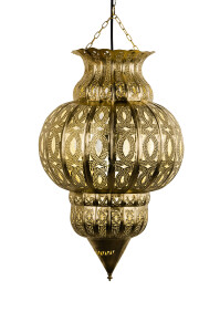 Hängeleuchte Isfahan Gold 50cm | Orientalische Lampe...