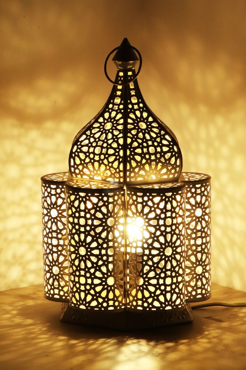Orientalische Tischlampe Feryal handgefe box
