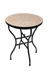 Marokkanischer Mosaiktisch Buma Beige Ø60 cm |...
