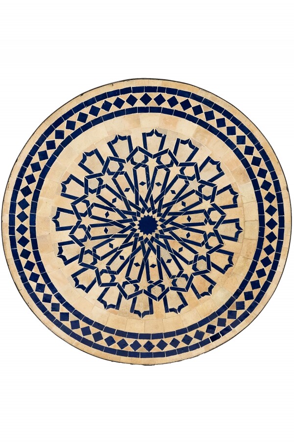 Marokkanische Mosaikplatte Alcazar Beige box