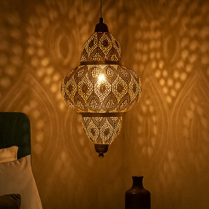 Marokkanische Pendelleuchte Noumi 42cm Shabby...